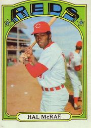 1972 Topps Baseball Cards      291     Hal McRae